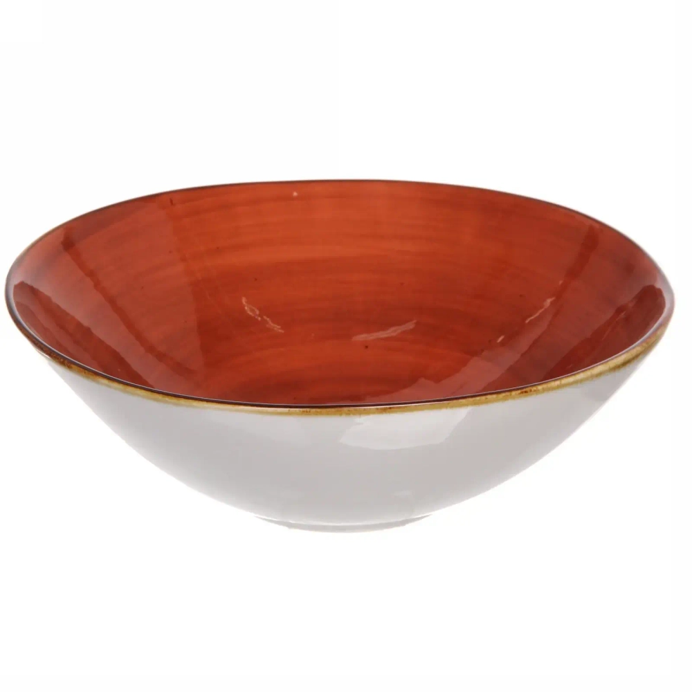 Салатник керамический «Corsica orange» 22*7см