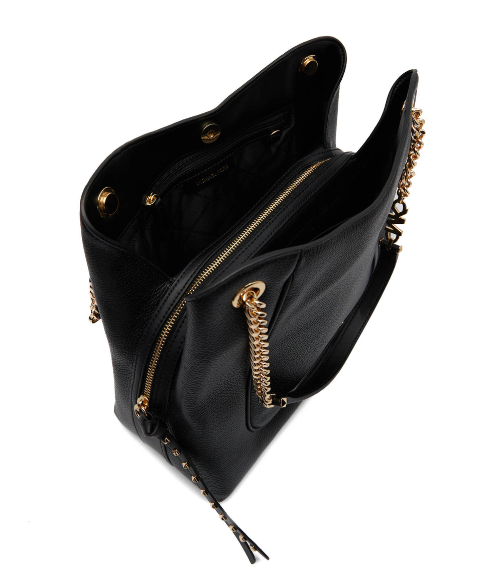 кожаная сумка-шопер chain Michael Kors - черный(30F2GP1E3L)