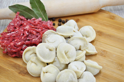 ПЕЛЬМЕНИ С ГОВЯДИНОЙ 1/500