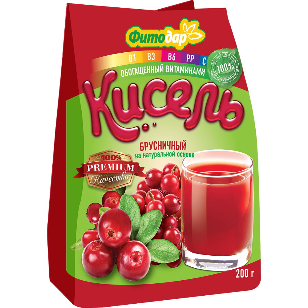 Кисель Фитодар брусничный 200 гр