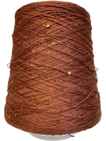 Пряжа на бобине (Италия)95% хлопок с пайетками 5% п/л 100г-450м 360г