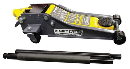 KraftWell ELEVATO H3.5FL Домкрат низкопрофильный, с педалью г/п 3,5 т.