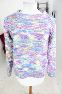 Джемпер красивой вязки, визуально на 50 размер