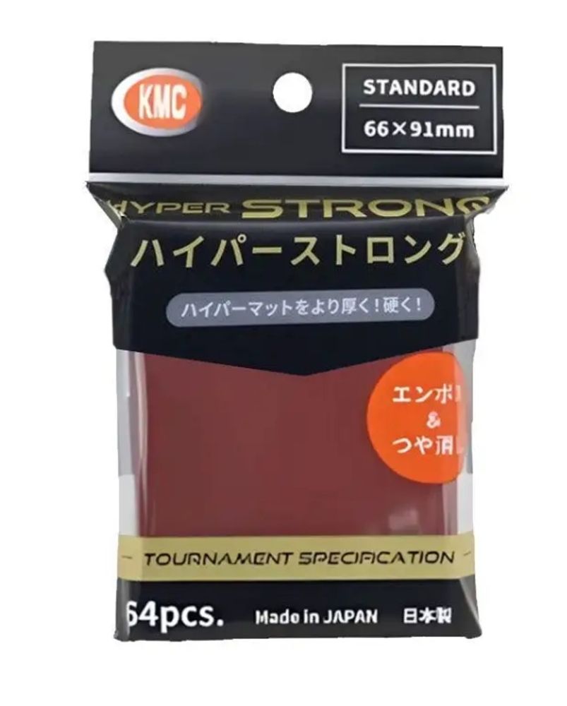Протекторы KMC Hyper Strong Red (64 Sleeves)