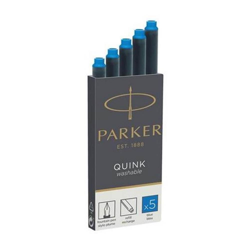 Картриджи - Parker, синий 5 шт.