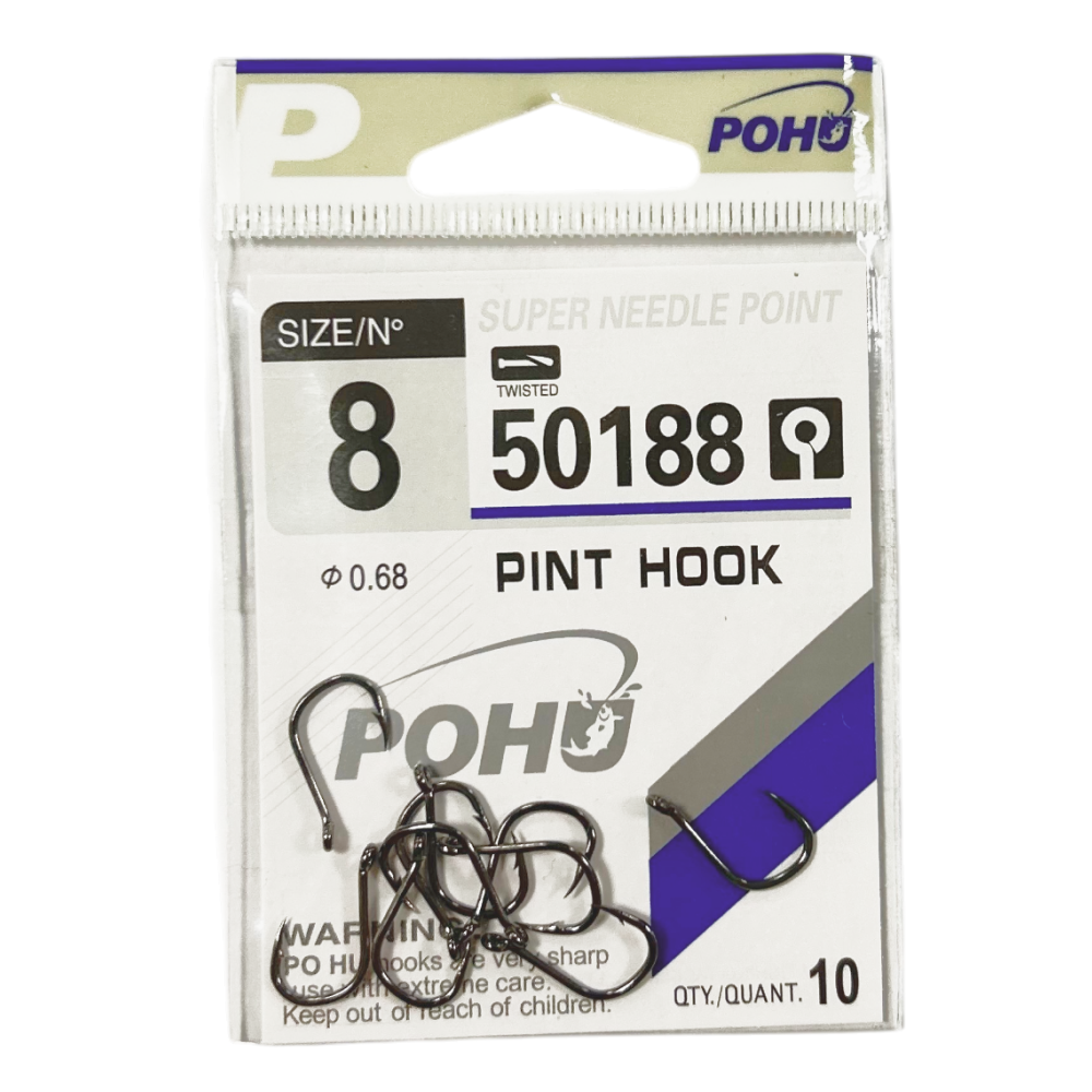Крючки рыболовные POHU 50188 №8 (УП/10шт)