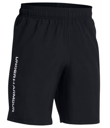 Шорты для мальчика теннисные Under Armour Boys Tech Woven Wordmark - black/white