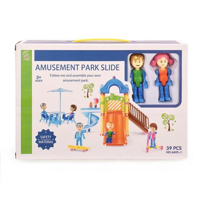 Игровая площадка для кукол +2 фигурки, коробка 6605-1