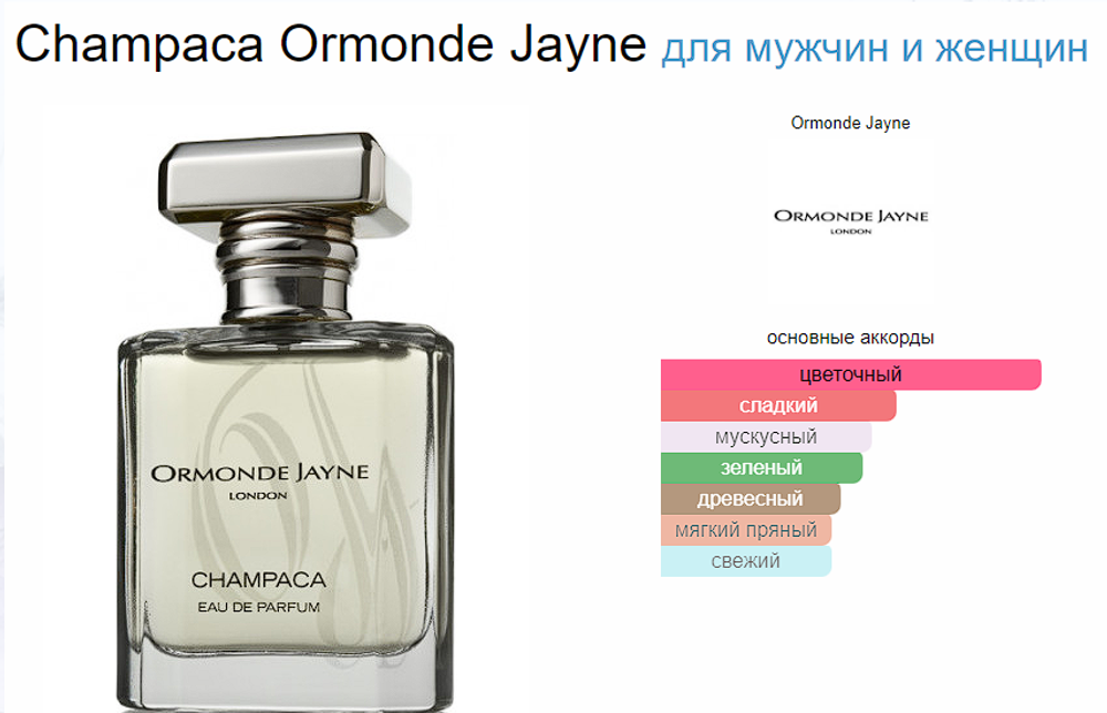 Ormonde Jayne Champaca