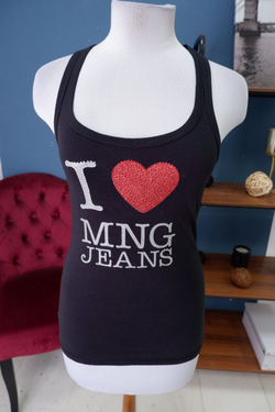 Майка Mango с надписью 44 размер