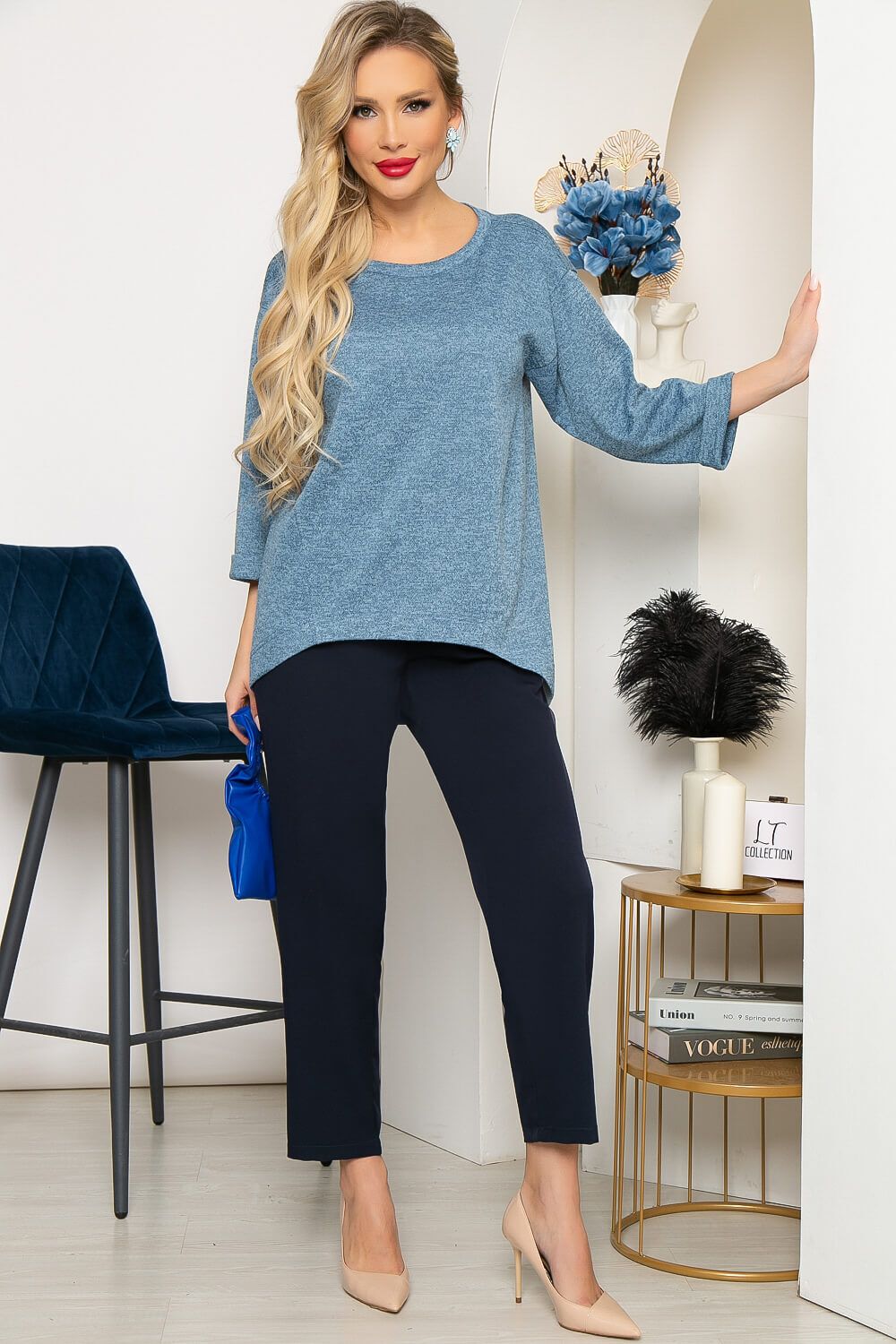 Туника "Франсуаза" (голубая) Б4464 LT Collection (Акция)