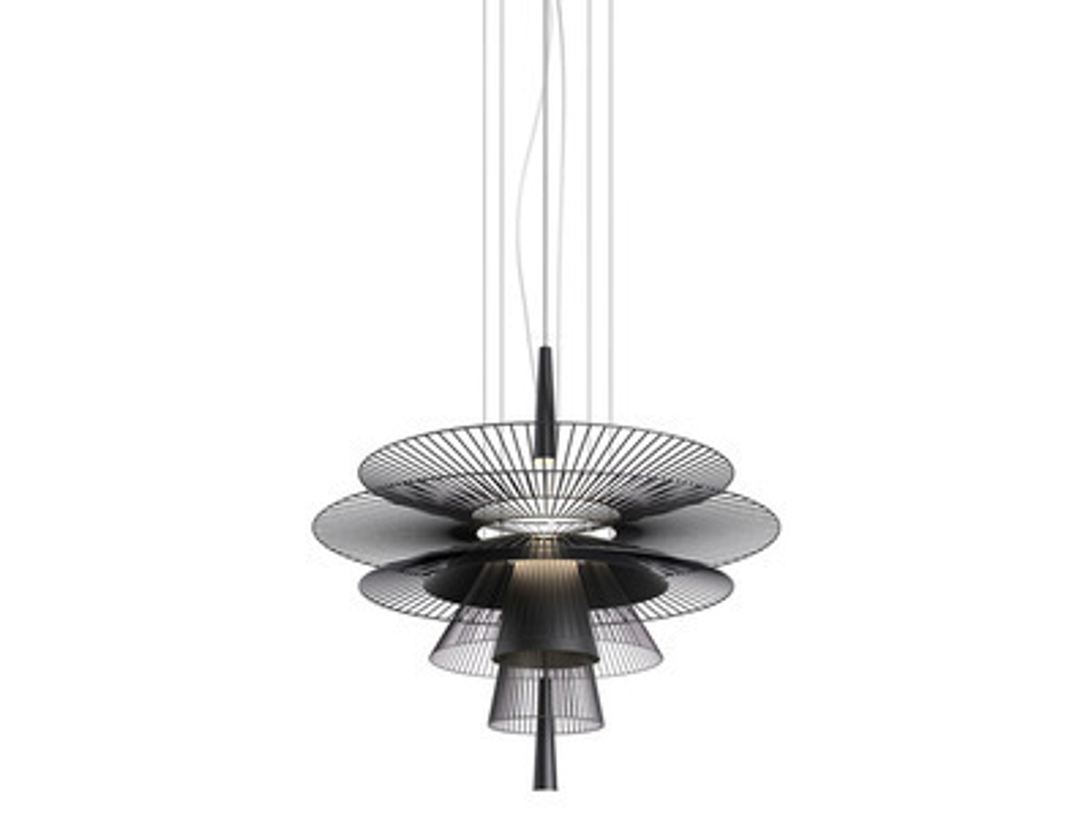 Pendant design lamp  GRAVITY (M) by Forestier (Black)
