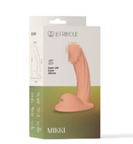 Вибратор с двойной стимуляцией и присоской Mikki телесный 13 см