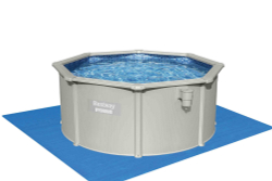 Стальной бассейн Bestway Hydrium Pool Set 300х120 см + песочный ф/насос 3028 л/ч, лестница, тент, подстилка (56566 BW)