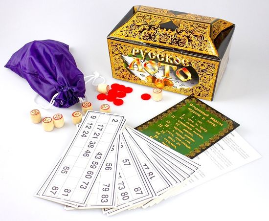 Лото Русское (картонный ларец)