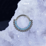 Кликер Alma Turquoise CZ 1.2мм