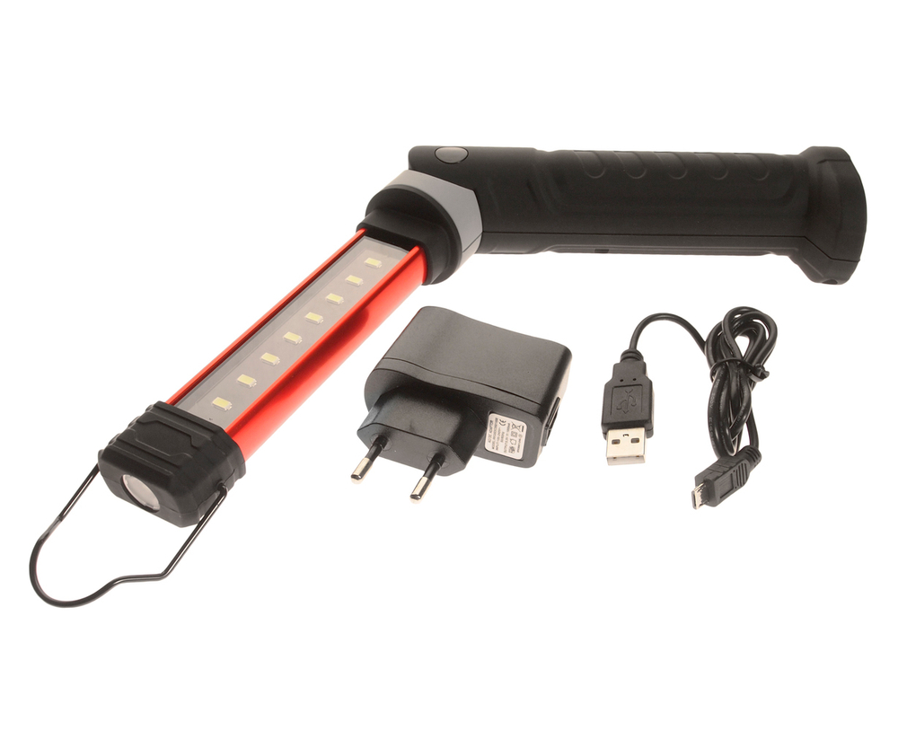 Лампа переносная аккумуляторная светодиодная поворотная на магните JTC