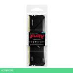 Оперативная память Kingston Fury Beast Black RGB XMP 16GB DDR4 (KF432C16BB12A/16)