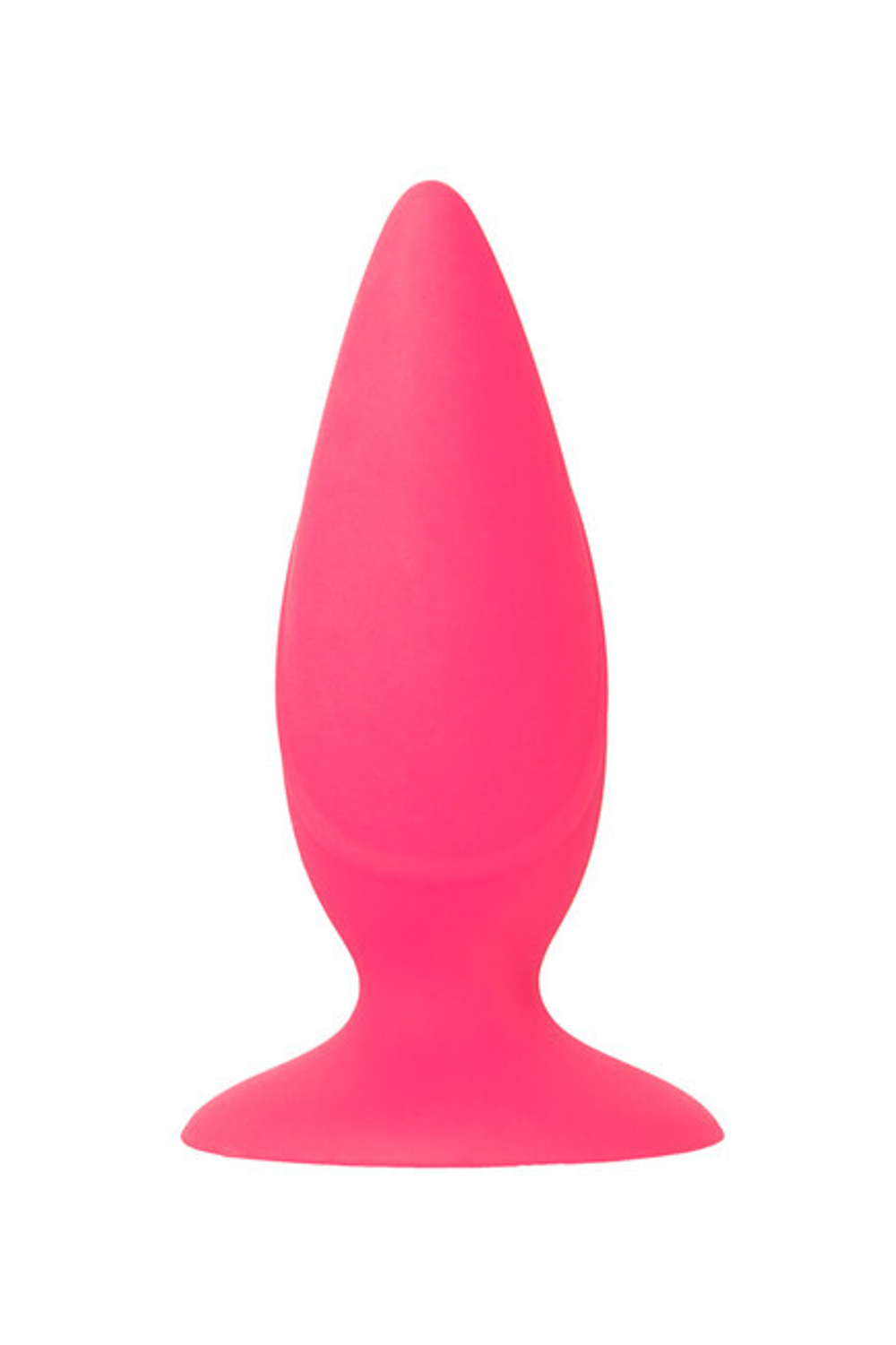 Средняя силиконовая пробка на присоске Popo Pleasure (9 см) (Цвет: ярко-розовый)
