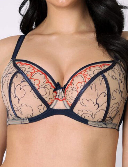 Бюстгальтер Subtille Laila (темно-синий/бежевый)