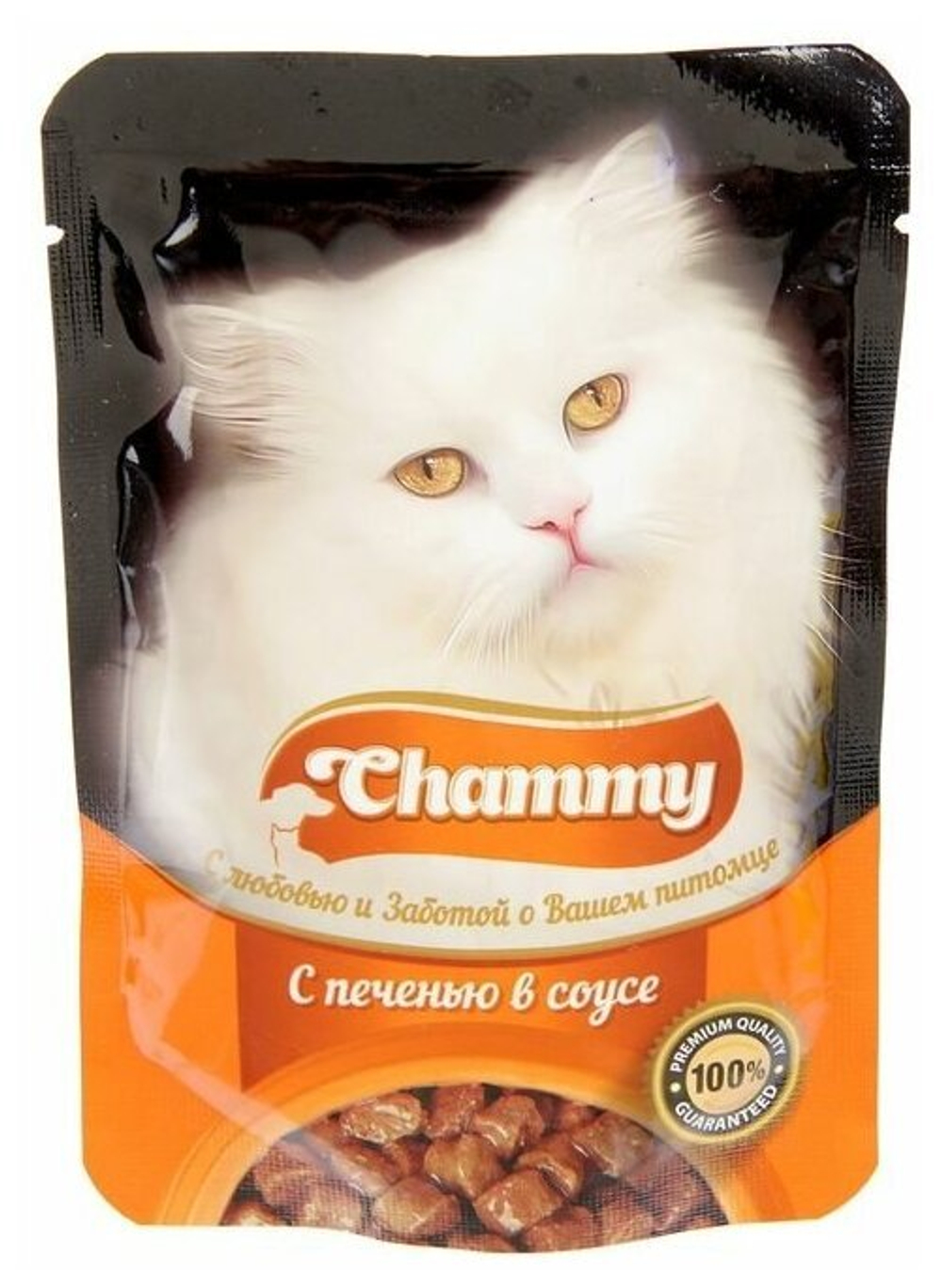 КОРМ КОНСЕРВИРОВАННЫЙ Д/КОШЕК CHAMMY С КУРИЦЕЙ В СОУСЕ 85ГР Д/П