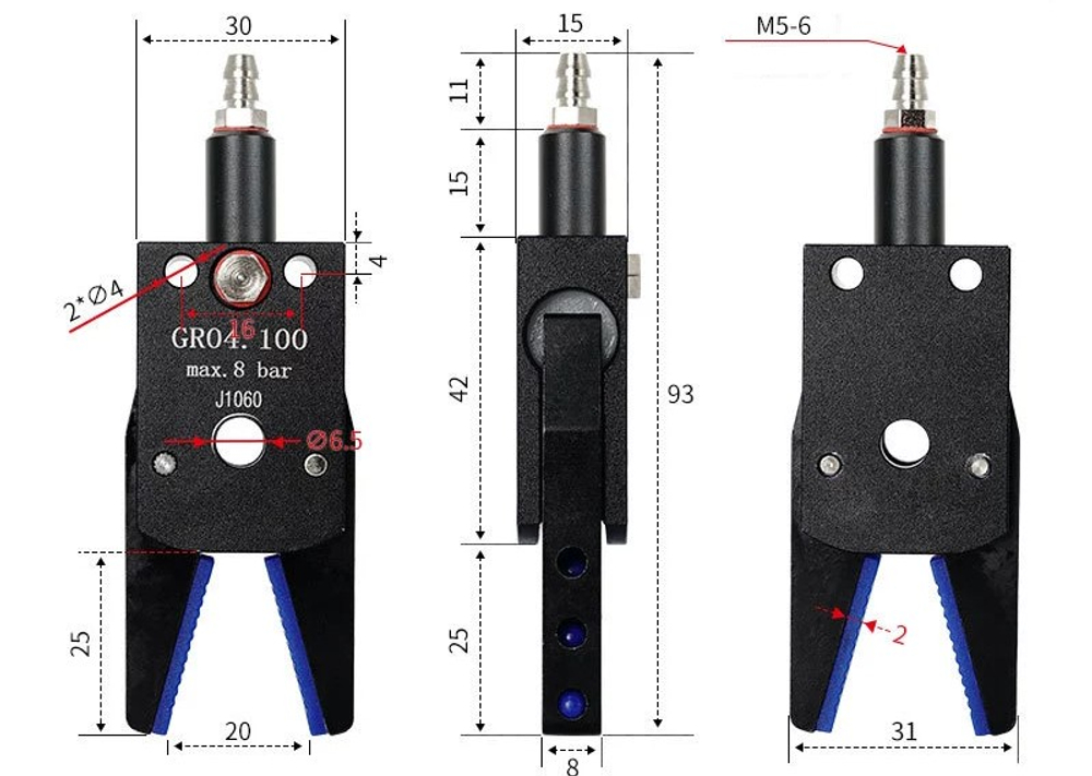 mini-A J1060AP-new – Мини захват литника