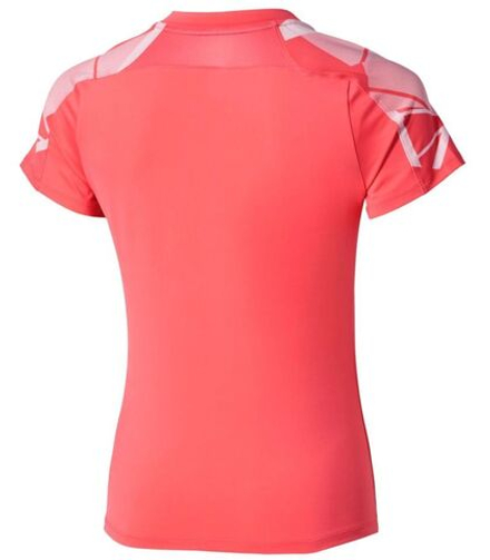 Женская теннисная футболка Mizuno Daybreakers Printed - calypso coral