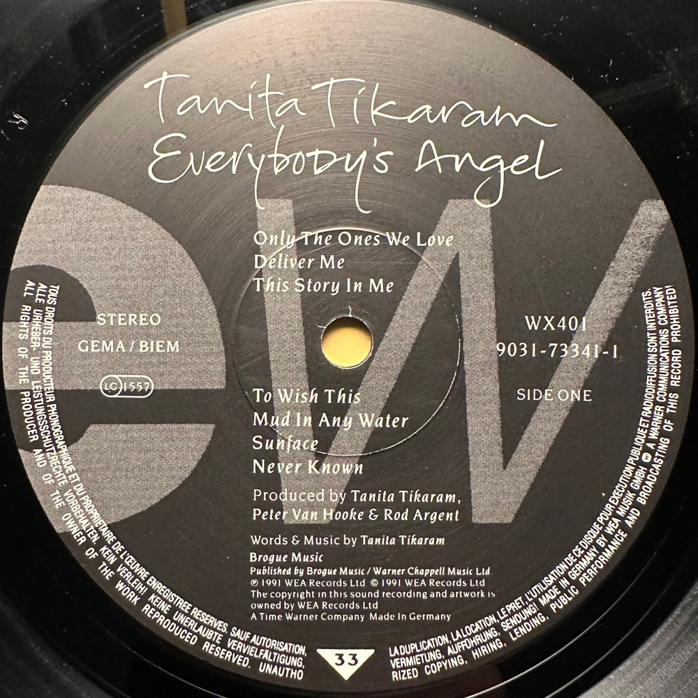 Tanita Tikaram - Everybody's Angel (Германия 1991г.)