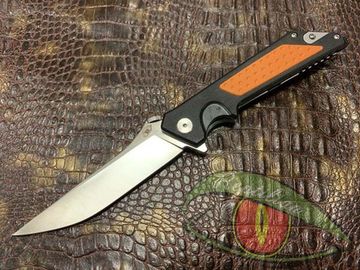 Складной нож Reptilian ВИСТ-02 c клинком из стали D2, рукоять G10