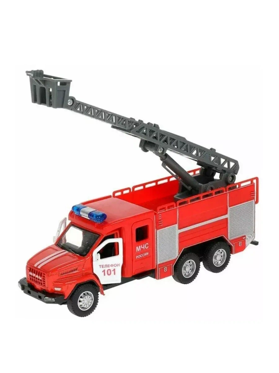 Машинка детская Урал Next пожарная со звуком и светом