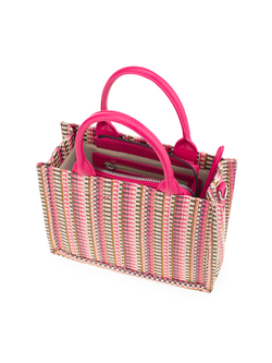 25038/64 Сумка жен., текстиль + иск. кожа