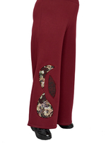 Брюки широкие из футера с начесом Любава