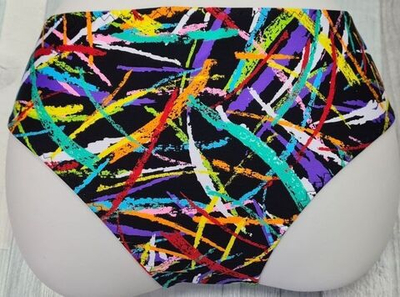 Плавки-слипы с принтом в виде цветных мазков (Размер: M) (Цвет: разноцветный)