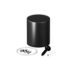 Торцевая металлическая заглушка черный Maytoni NEMO D25 20317