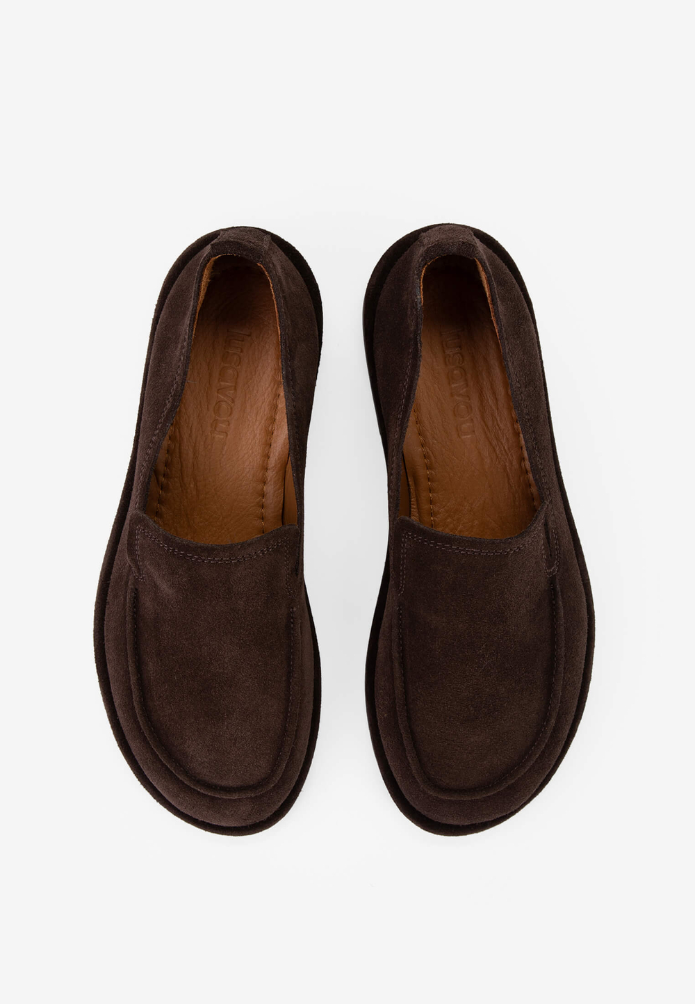 Лоферы // Ivana // Chocolate // Suede