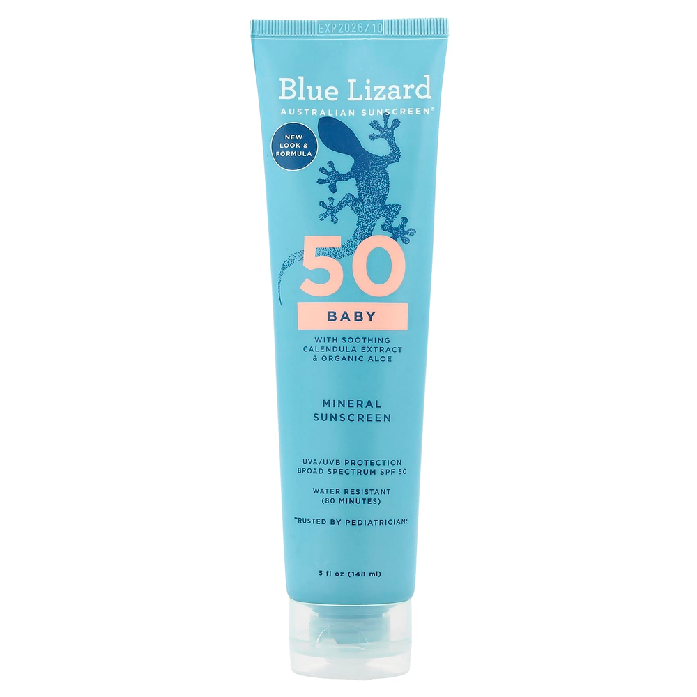 Blue Lizard Australian Sunscreen, детское минеральное солнцезащитное средство, SPF 50, 148 мл (5 жидк. унций)
