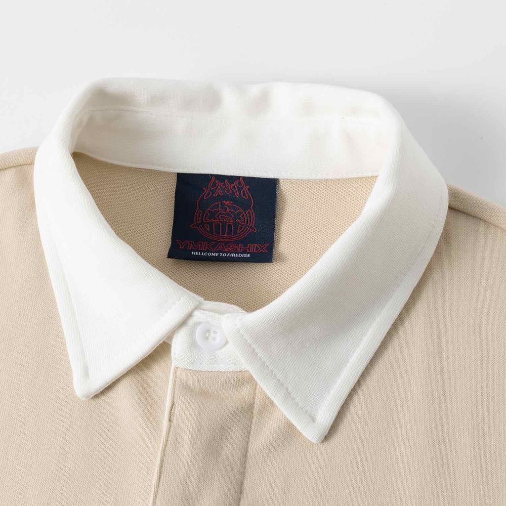 Лонгслив Ymkashix Rugby песочный/графитовый