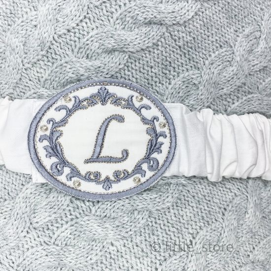 Конверт-одеяло на выписку "Косички" серый