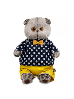 Мягкая игрушка Басик в джемпере в цветочек 22 см Ks22-274