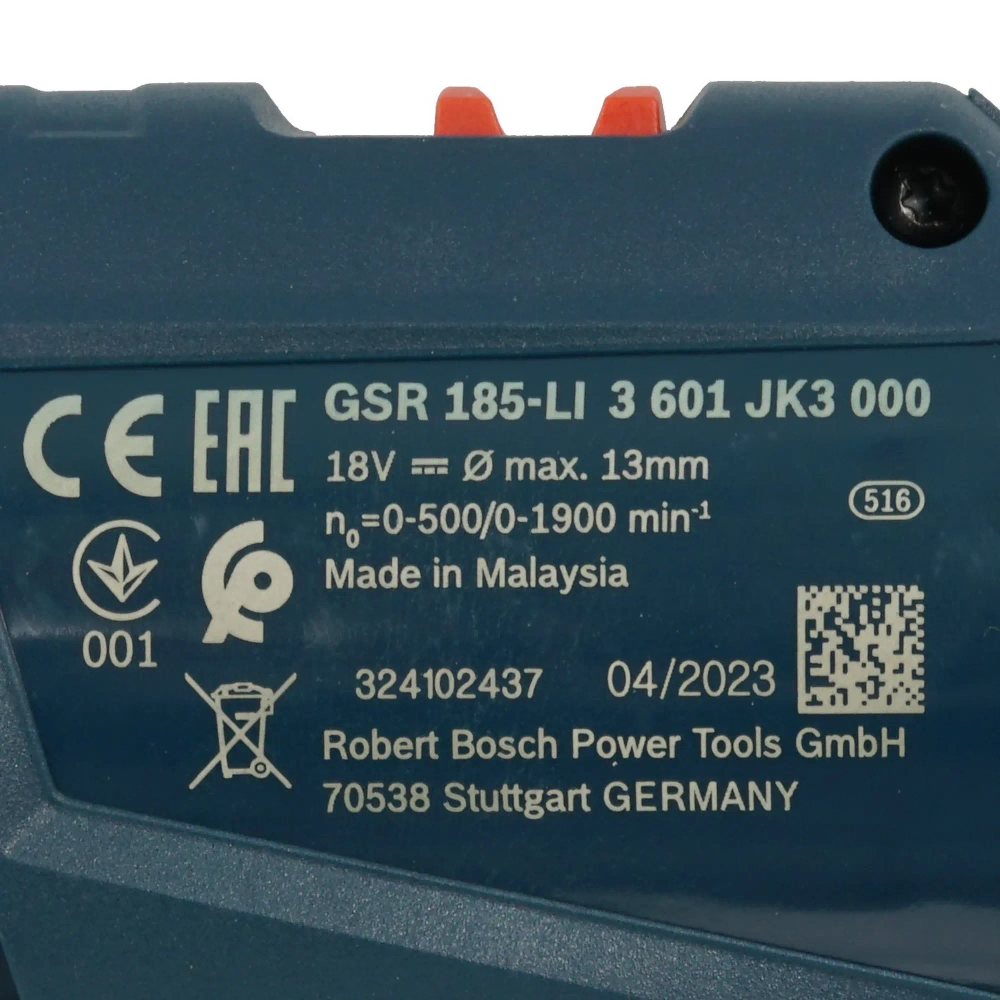 Дрель-шуруповерт Bosch GSR 185-LI тн вэд 8467211000