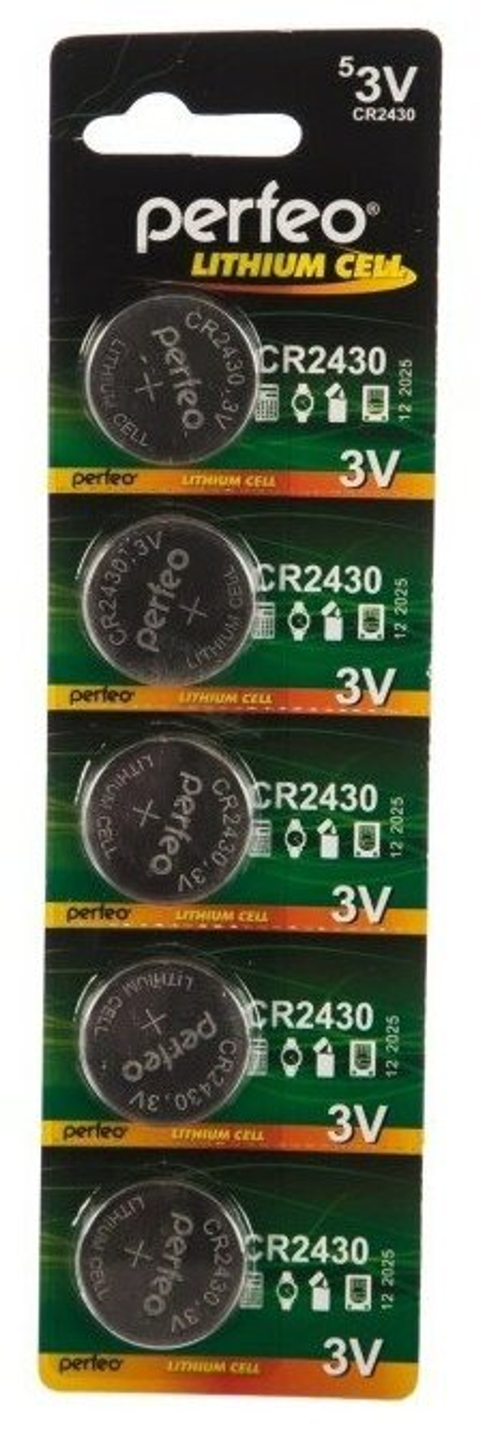 Батарейка Perfeo CR 2430 BL (Цена за 5шт)
