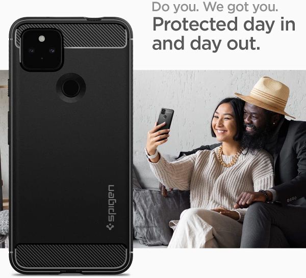 Чехол Spigen Rugged Armor для Google Pixel 5a 5G (2021) - Matte Black