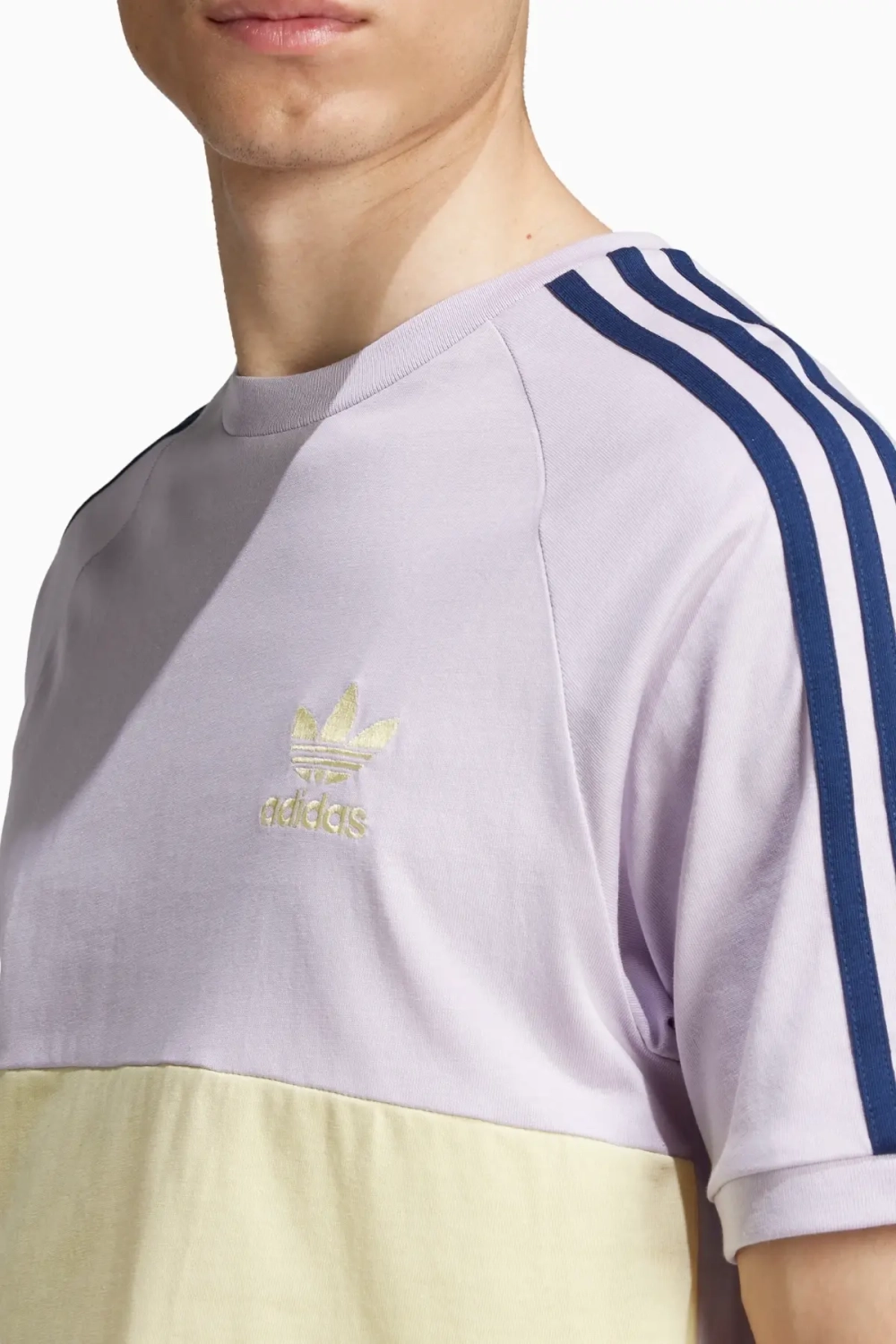 Футболка adidas 3-Stripes Panel - фиолетовый