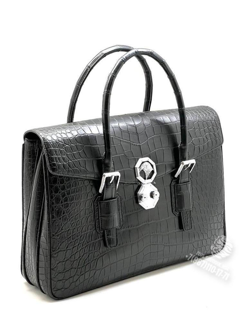 Портфель Stefano Ricci из кожи крокодила