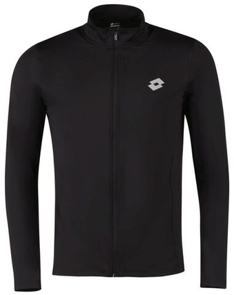 Мужская теннисная кофта Lotto Running Sweat Full Zip - черный