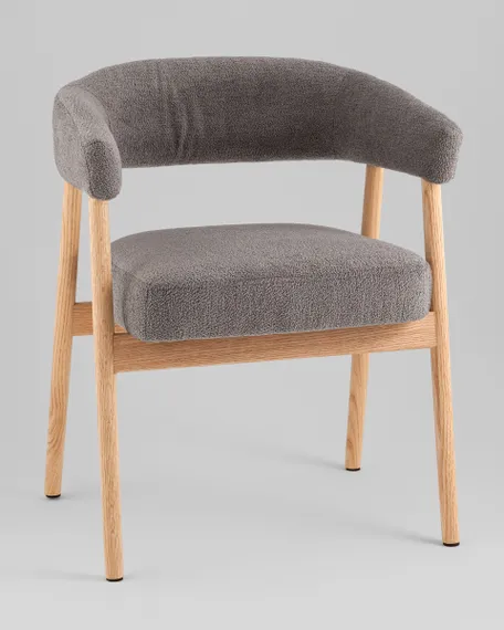 Стул обеденный Zubo с деревянными ножками темно-серый