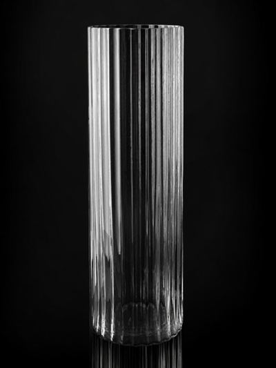 Ваза "Цилиндр рифленный" (TubE) "CleaR" (Бесцветная)