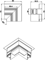 размеры L corner InB М