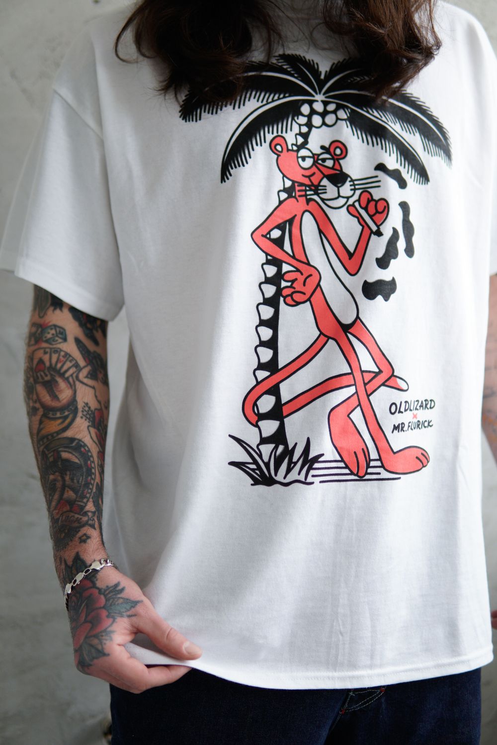 Футболка Old Lizard Pink Panther Белая