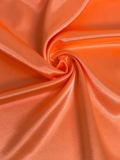 Креп-сатин неон-оранжевый №24